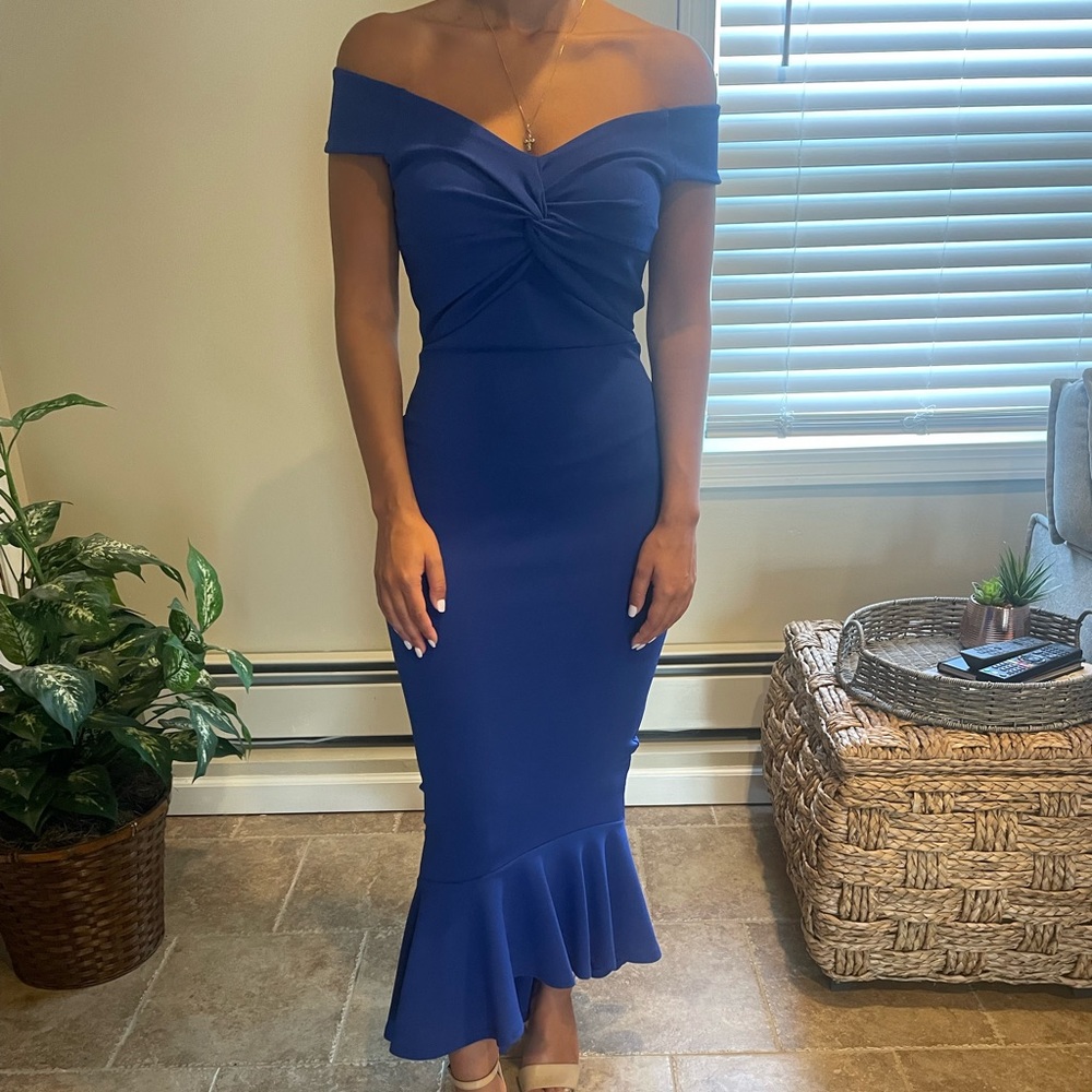 Quiz clothing royal blue dress